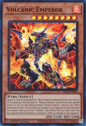 Volcanic Emperor (LD10-EN018) - Legendary Duelists: Soulburning Volcano 1st Edition