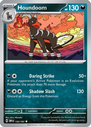 Houndoom 133 - SV03 Obsidian Flames