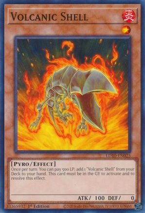 Volcanic Shell (LD10-EN025) - Legendary Duelists: Soulburning Volcano 1st Edition