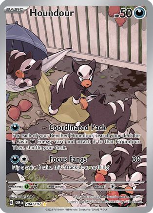 Houndour 204 - SV03 Obsidian Flames Holofoil