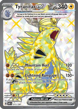 Tyranitar ex - 211/197 211 - SV03 Obsidian Flames Holofoil