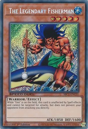 The Legendary Fisherman (Secret Rare) (SBC1-ENC01) - Speed Duel: Streets of Battle City 1st Edition