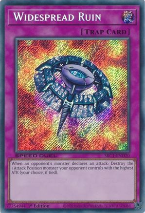 Widespread Ruin (Secret Rare) (SBC1-END20) - Speed Duel: Streets of Battle City 1st Edition