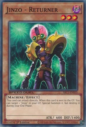 Jinzo - Returner - SBC1-ENE03 - Speed Duel: Streets of Battle City 1st Edition
