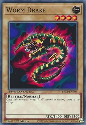 Worm Drake (SBC1-ENH04) - Speed Duel: Streets of Battle City 1st Edition