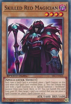 Skilled Red Magician (SBC1-ENI26) - Speed Duel: Streets of Battle City 1st Edition