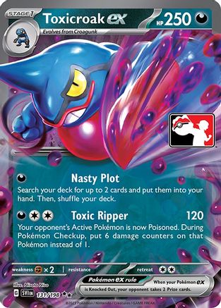 Toxicroak ex 131 - Prize Pack Series Three Holofoil