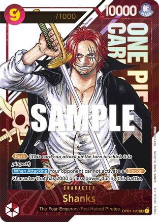 Shanks (Championship 2023) [Serial Number] (OP01-120) - One Piece Promotion Cards Foil