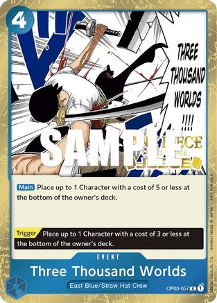 Three Thousand Worlds (Judge Pack Vol. 2) (OP03-057) - One Piece Promotion Cards Foil