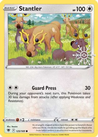 Stantler - 125/189 (Holiday Calendar) 125 - Miscellaneous Cards & Products Holofoil