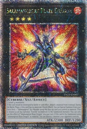 Salamangreat Blaze Dragon (Quarter Century Secret Rare) (TN23-EN007) - 25th Anniversary Tin: Dueling Heroes Limited