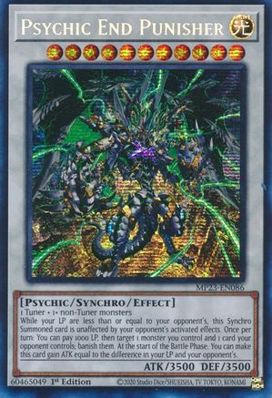 Psychic End Punisher (MP23-EN086) - 25th Anniversary Tin: Dueling Heroes Mega Pack 1st Edition