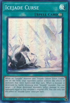 Icejade Curse (MP23-EN094) - 25th Anniversary Tin: Dueling Heroes Mega Pack 1st Edition