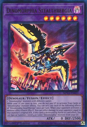 Dinomorphia Stealthbergia (MP23-EN021) - 25th Anniversary Tin: Dueling Heroes Mega Pack 1st Edition