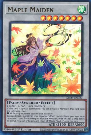 Maple Maiden (MP23-EN022) - 25th Anniversary Tin: Dueling Heroes Mega Pack 1st Edition