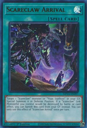 Scareclaw Arrival (MP23-EN097) - 25th Anniversary Tin: Dueling Heroes Mega Pack 1st Edition