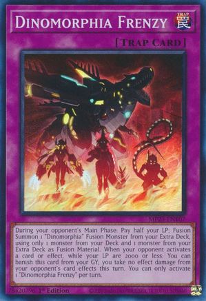 Dinomorphia Frenzy (MP23-EN107) - 25th Anniversary Tin: Dueling Heroes Mega Pack 1st Edition