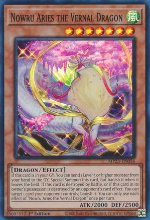 Nowru Aries the Vernal Dragon (MP23-EN054) - 25th Anniversary Tin: Dueling Heroes Mega Pack 1st Edition