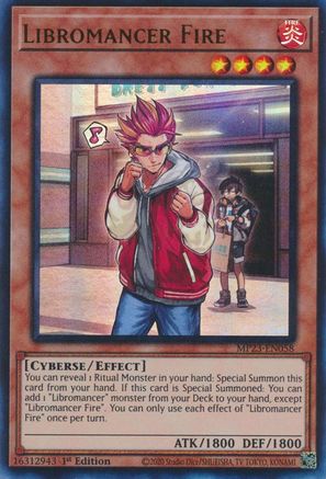 Libromancer Fire (MP23-EN058) - 25th Anniversary Tin: Dueling Heroes Mega Pack 1st Edition