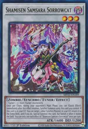 Shamisen Samsara Sorrowcat (MP23-EN189) - 25th Anniversary Tin: Dueling Heroes Mega Pack 1st Edition
