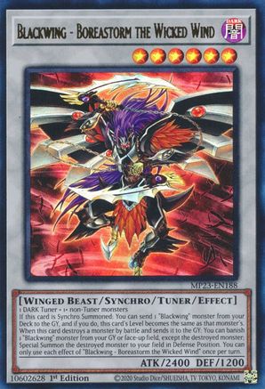 Blackwing - Boreastorm the Wicked Wind (MP23-EN188) - 25th Anniversary Tin: Dueling Heroes Mega Pack 1st Edition