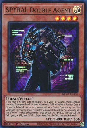 SPYRAL Double Agent (MP23-EN283) - 25th Anniversary Tin: Dueling Heroes Mega Pack 1st Edition