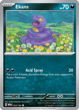 Ekans 23 - SV Scarlet and Violet 151 Reverse Holofoil