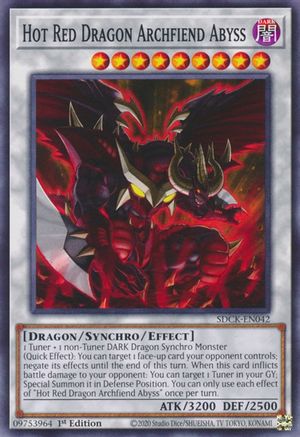 Hot Red Dragon Archfiend Abyss (SDCK-EN042) - Structure Deck: The Crimson King 1st Edition