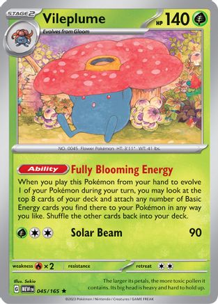 Vileplume 45 - SV Scarlet & Violet 151 Holofoil