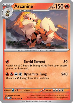 Arcanine 59 - SV Scarlet and Violet 151