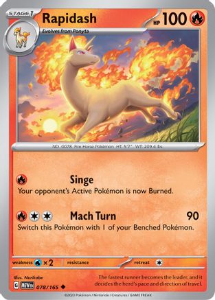 Rapidash 78 - SV Scarlet & Violet 151 Reverse Holofoil