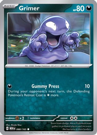 Grimer 88 - SV Scarlet and Violet 151 Reverse Holofoil