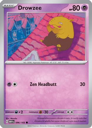 Drowzee 96 - SV Scarlet & Violet 151 Reverse Holofoil
