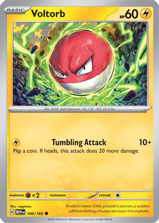 Voltorb 100 - SV Scarlet & Violet 151 Reverse Holofoil