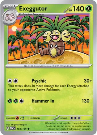 Exeggutor 103 - SV Scarlet & Violet 151