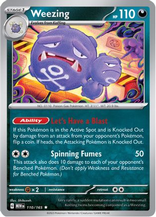 Weezing 110 - SV Scarlet & Violet 151 Holofoil