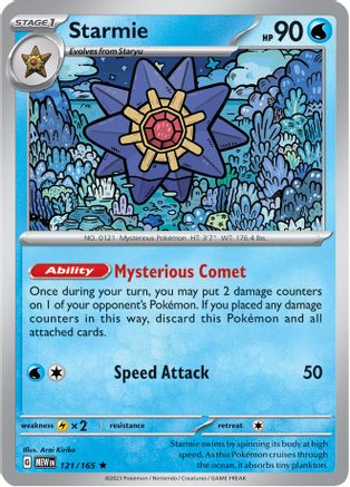 Starmie 121 - SV Scarlet & Violet 151 Reverse Holofoil