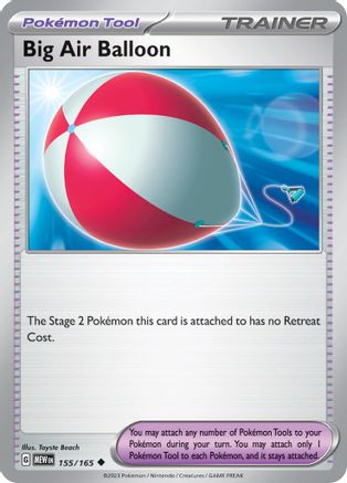 Big Air Balloon 155 - SV Scarlet & Violet 151 Reverse Holofoil
