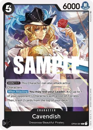 Cavendish (OP04-081) - Kingdoms of Intrigue Foil