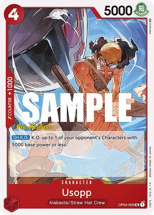 Usopp (OP04-003) - Kingdoms of Intrigue Pre-Release Cards