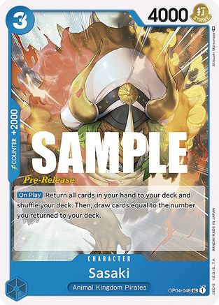 Sasaki (OP04-048) - Kingdoms of Intrigue Pre-Release Cards