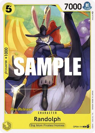 Randolph (OP04-114) - Kingdoms of Intrigue Pre-Release Cards