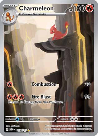 Charmeleon - 169/165 169 - SV Scarlet & Violet 151 Holofoil