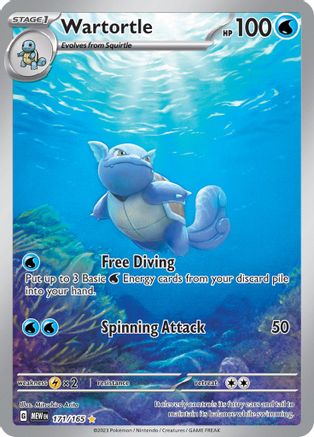 Wartortle - 171/165 171 - SV Scarlet & Violet 151 Holofoil