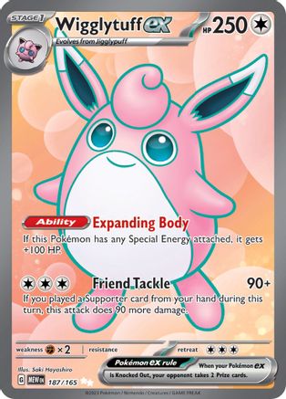 Wigglytuff ex - 187/165 187 - SV Scarlet & Violet 151 Holofoil