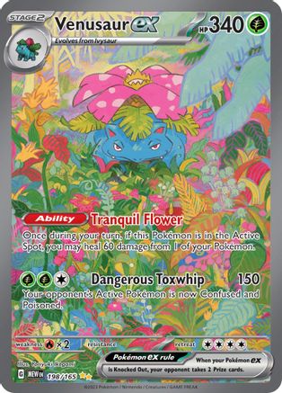 Venusaur ex - 198/165 198 - SV Scarlet & Violet 151 Holofoil