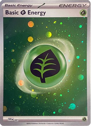 Basic Grass Energy (Cosmos Holo) 1 - SVE Scarlet & Violet Energies Holofoil