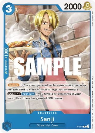 Sanji (Sealed Battle Kit Vol. 1) (P-050) - One Piece Promotion Cards