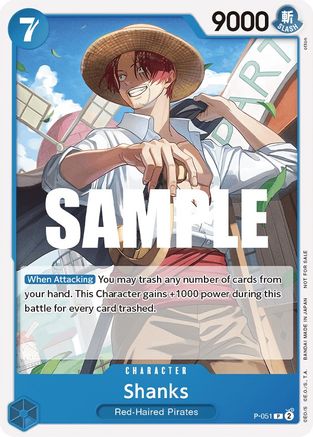 Shanks (Sealed Battle Kit Vol. 1) (P-051) - One Piece Promotion Cards