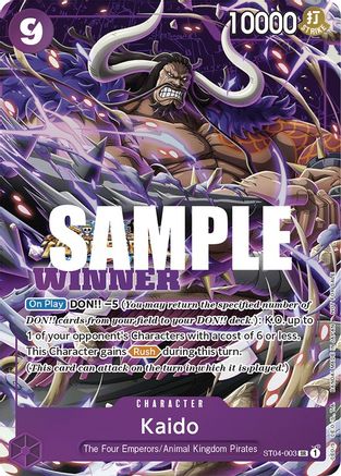 Kaido (Winner Pack Vol. 5) (ST04-003) - One Piece Promotion Cards Foil